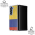 Colombia Flag Distressed Galaxy Z Fold6 Clear Case
