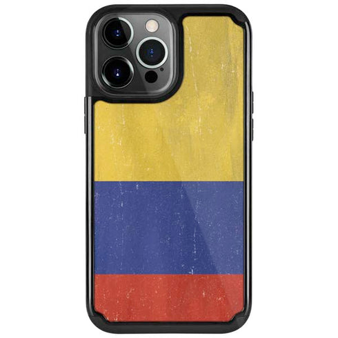 Colombia Flag Distressed iPhone Cases