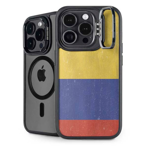 Colombia Flag Distressed iPhone Cases