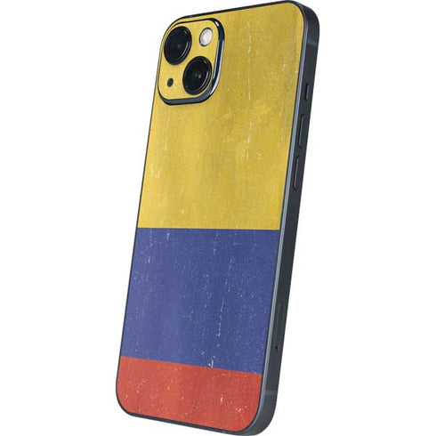 Colombia Flag Distressed iPhone 15 Skin