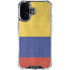 Colombia Flag Distressed iPhone 16 Plus Clear Case