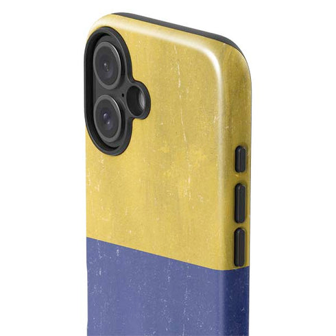 Colombia Flag Distressed iPhone 16 Plus Impact Case