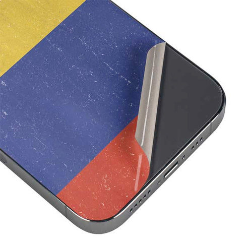 Colombia Flag Distressed iPhone 16 Pro Skin
