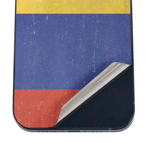 Colombia Flag Distressed iPhone 16 Skin