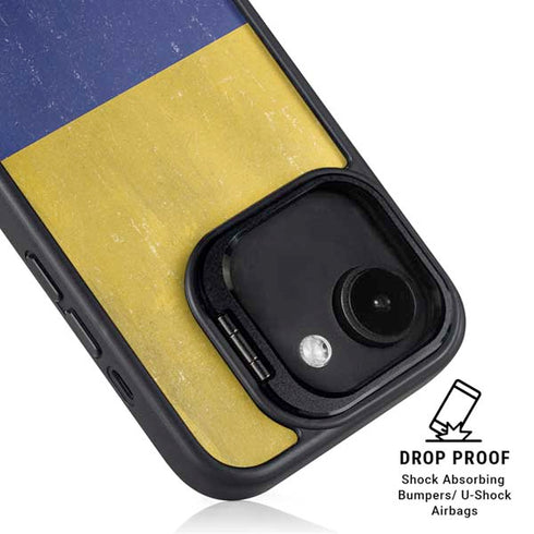 Colombia Flag Distressed iPhone 16e Kickstand Case