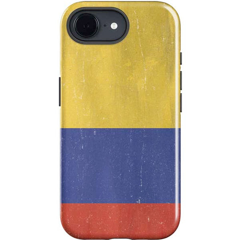 Colombia Flag Distressed iPhone 16e Impact Case