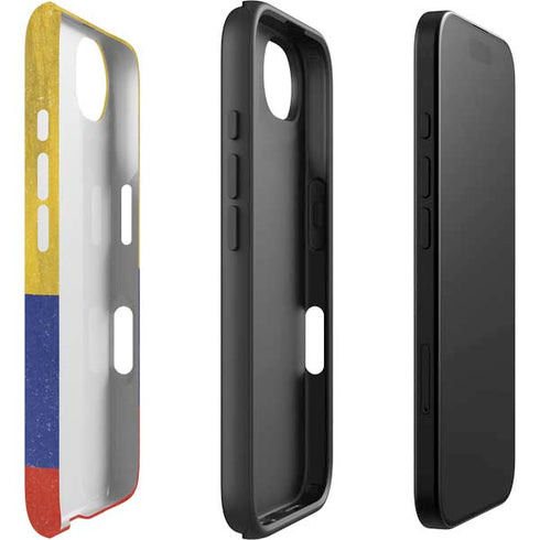 Colombia Flag Distressed iPhone 16e Impact Case