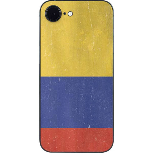 Colombia Flag Distressed iPhone 16e Skin
