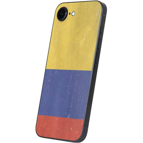 Colombia Flag Distressed iPhone 16e Skin