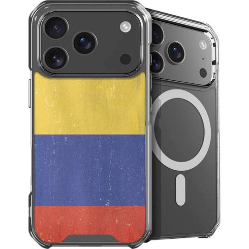 Colombia Flag Distressed iPhone 18 Pro Max MagSafe Case