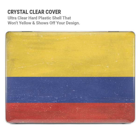 Colombia Flag Distressed MacBook Pro 14in (2021-24) Case plus Skin