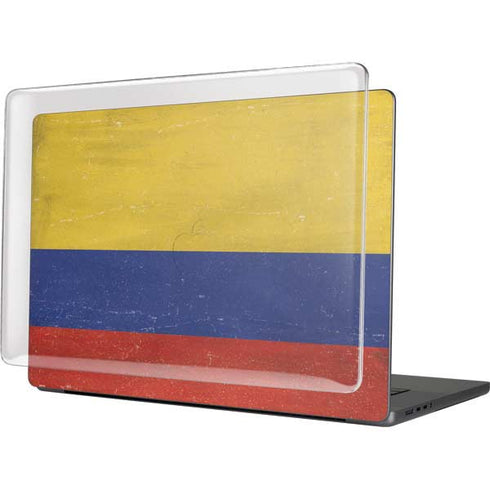 Colombia Flag Distressed MacBook Cases
