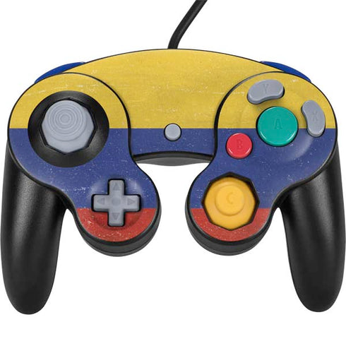Colombia Flag Distressed Nintendo Skins