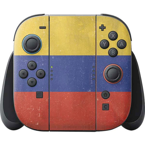 Colombia Flag Distressed Nintendo Switch 2 (2025) Joy-Con Controller Skin