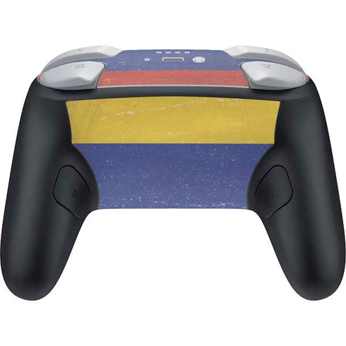 Colombia Flag Distressed Nintendo Switch 2 (2025) Pro Controller Skin