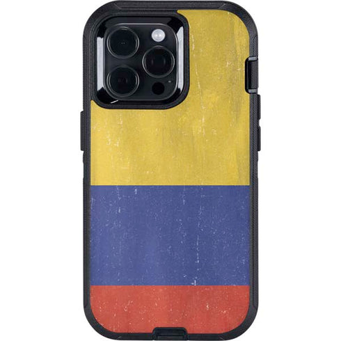 Colombia Flag Distressed Otterbox Defender iPhone Skin