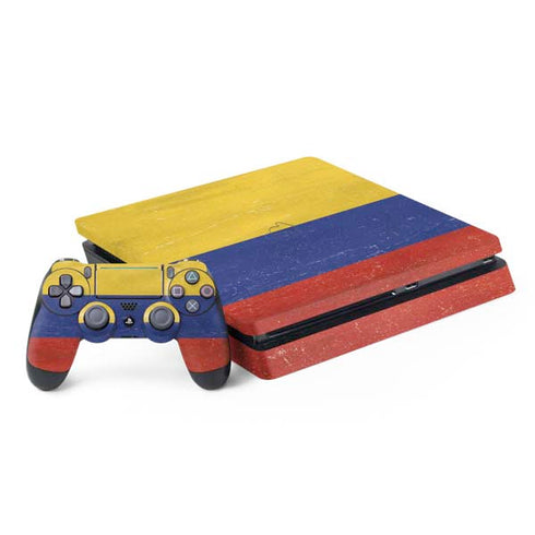 Colombia Flag Distressed PlayStation PS4 Skins