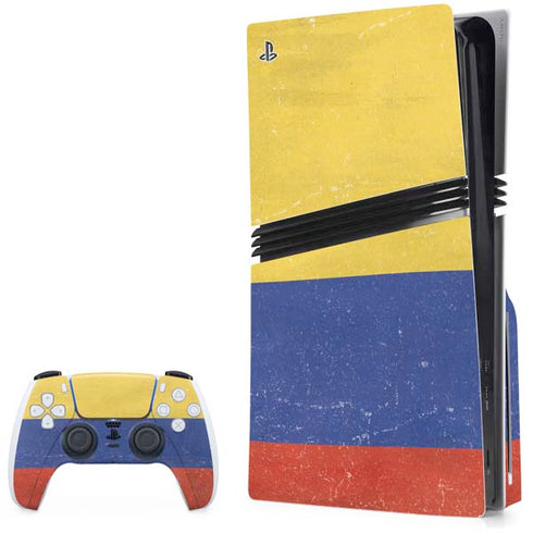 Colombia Flag Distressed PlayStation PS5 Skins