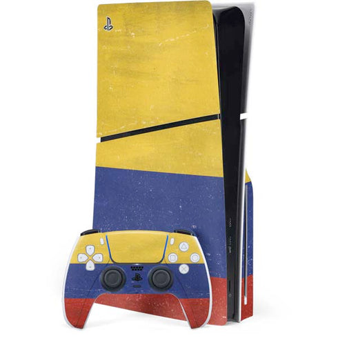 Colombia Flag Distressed PlayStation PS5 Skins
