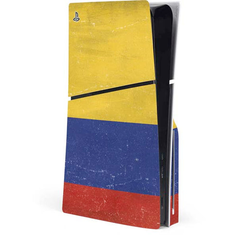Colombia Flag Distressed PlayStation PS5 Skins