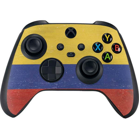 Colombia Flag Distressed Xbox Series X Skins