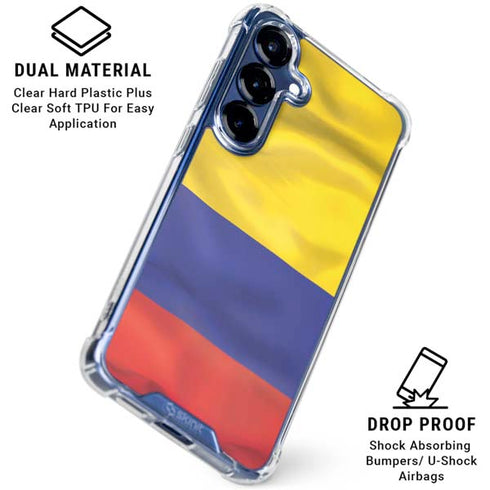 Colombia Flag Galaxy S25 Plus Clear Case