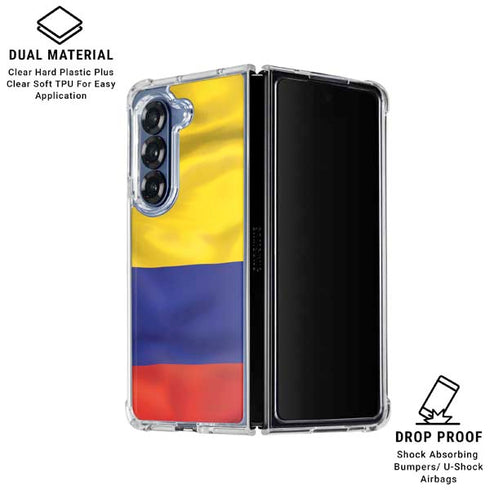 Colombia Flag Galaxy Z Fold6 Clear Case