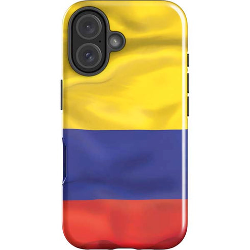 Colombia Flag iPhone 16 Plus Impact Case