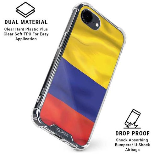 Colombia Flag iPhone 16e Clear Case