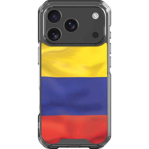 Colombia Flag iPhone 18 Pro Clear Case