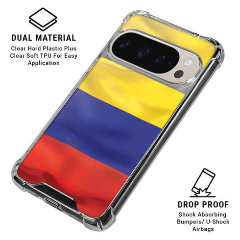 Colombia Flag Pixel 9 Pro XL Clear Case