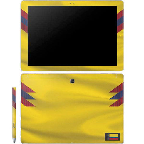 Colombia Soccer Flag Galaxy Book 12in Skin