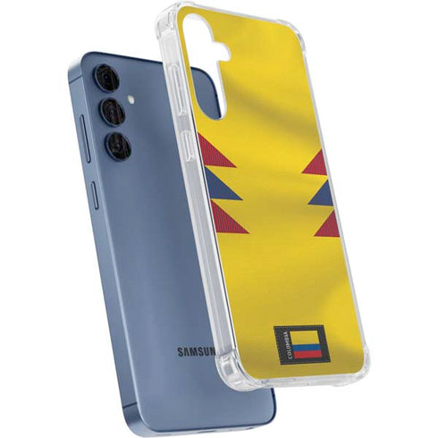 Colombia Soccer Flag Galaxy A35 5G Clear Case