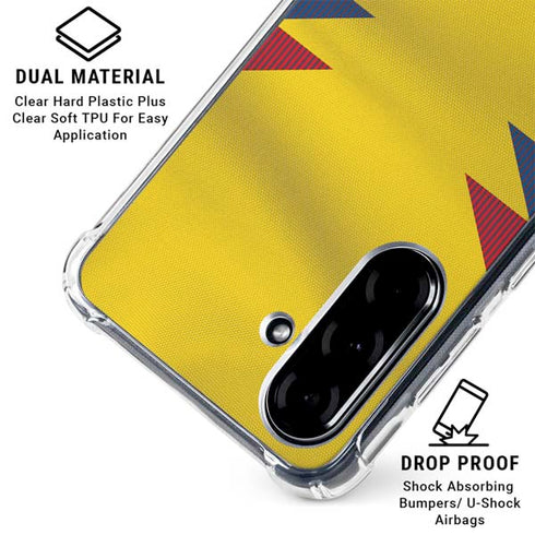 Colombia Soccer Flag Galaxy A36 5G Clear Case