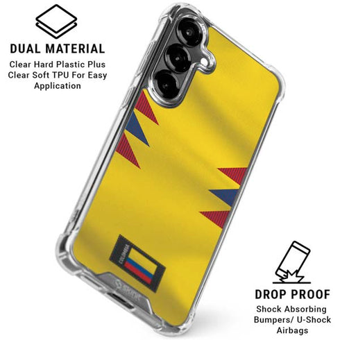 Colombia Soccer Flag Galaxy S26 Clear Case