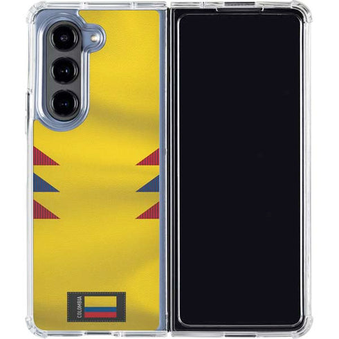 Colombia Soccer Flag Galaxy Z Fold5 5G Clear Case