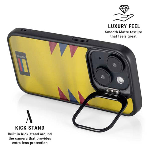 Colombia Soccer Flag iPhone 15 Kickstand Case