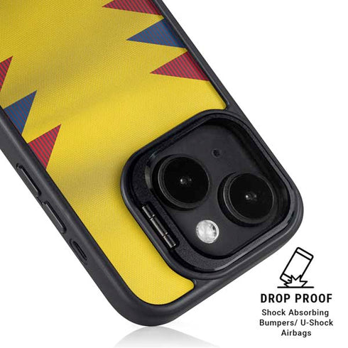 Colombia Soccer Flag iPhone 15 Kickstand Case