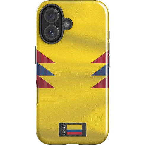Colombia Soccer Flag iPhone 16 Impact Case