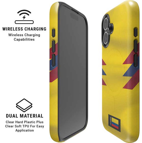 Colombia Soccer Flag iPhone 16 Magsafe Impact Case