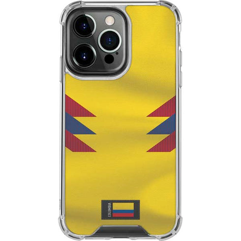 Colombia Soccer Flag iPhone 16 Pro Clear Case