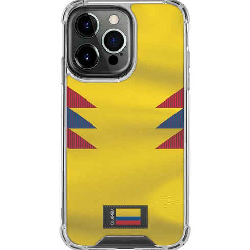 Colombia Soccer Flag iPhone 16 Pro Max Clear Case