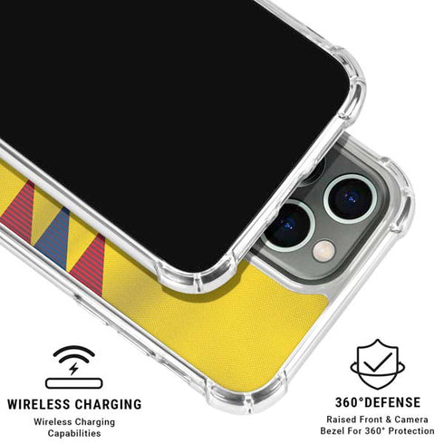Colombia Soccer Flag iPhone 16 Pro Max Clear Case