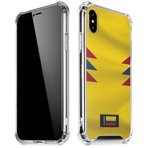 Colombia Soccer Flag iPhone X/XS Clear Case