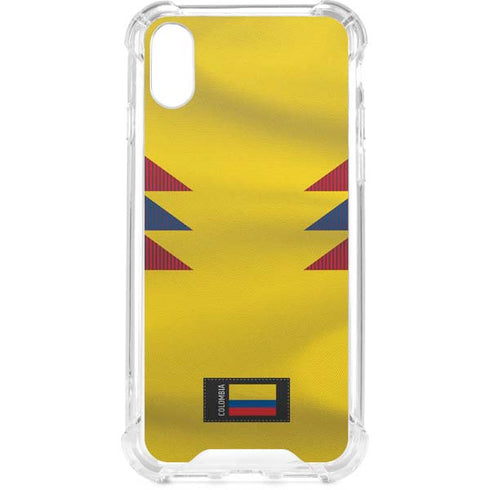 Colombia Soccer Flag iPhone XS Clear Case