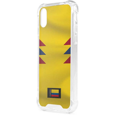 Colombia Soccer Flag iPhone XS Clear Case