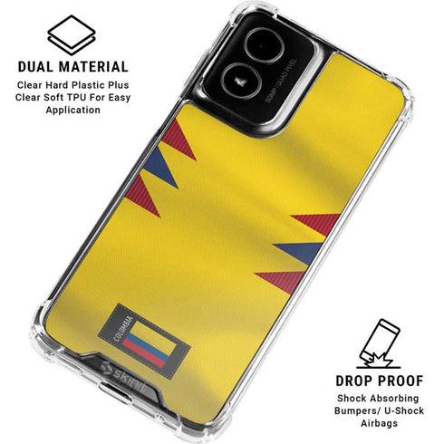 Colombia Soccer Flag Moto G Power 5G (2024) Clear Case