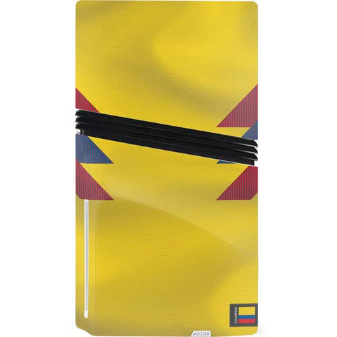 Colombia Soccer Flag PS5 Pro Disk Console Skin