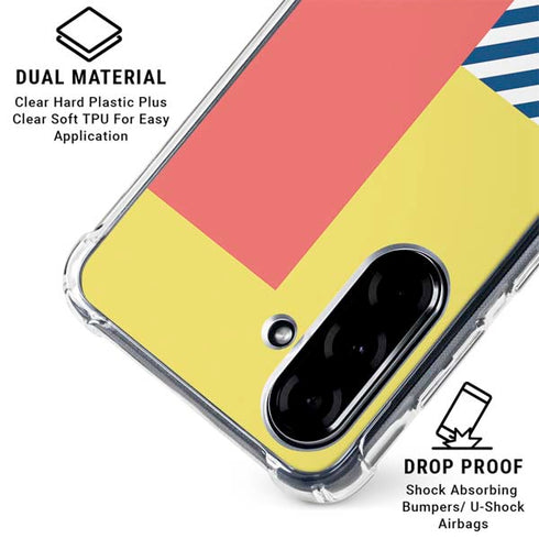 Color Blocks Galaxy A36 5G Clear Case