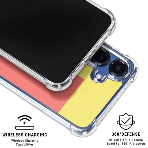 Color Blocks Galaxy S25 Plus Clear Case